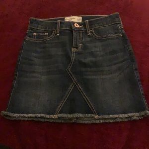 denim blue skirt